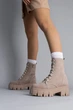 Женские демисезонные ботинки ShoesBand Бежевые натуральные замшевые внутри байка 38 (24,5-25 см) (S6714-3д) - изображение 1