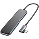 HUB адаптер BASEUS Multi-functional Type-C to 4 USB3.0 + Type-C PD CAHUB-EZ0G 60Вт - зображення 2