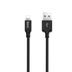 Кабель Hoco USB-lightning anodized aluminum X14 2m 2A black - изображение 1