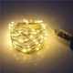 Cветодиодная гирлянда на батарейках нить "Роса" 10 м 100 led теплый белый - изображение 1