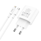 Адаптер HOCO сетевой Type-C to Lightning C94A 20W/3A PD/QC white - изображение 2