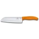Нож кухонный Victorinox Vx68526.17L9B SwissClassic Santoku 373 мм оранжевый - изображение 5
