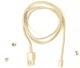 Кабель магнитный круглый 3 в 1 Magnetic Cable micro usb, lightning, type-c M3 4994 - изображение 3