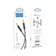 Кабель HOCO AUX audio cable UPA19 1m ТРЕ black - изображение 2