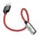 Перехідник AUX Hoco LS28 Lightning to Lightning + Lightning red/silver - зображення 1