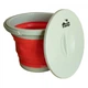Ведро TRAMP складное силиконовое с кришкой 5л, красное TRC-127-red - изображение 1