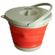Ведро TRAMP складное силиконовое с кришкой 5л, красное TRC-127-red - изображение 2
