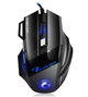 Usb игровая мышь мышка 5500dpi эргономичная с выступами тихая imice x7 RGB 150см - изображение 1