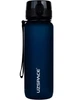 Бутылка для воды с ремешком Uzspace Frosted 3053 800мл dark blue - изображение 1