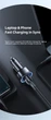Адаптер автомобільний USAMS Dual Ports Digital Display Fast Car Charger US-CC146 C26 1USB/1Type-C, 3A/95W, QC/PD| - зображення 4