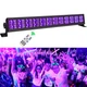 Ультрафіолетова світлодіодна панель DMX512 колір музика стробоскоп 72Вт 52см - зображення 2
