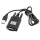 Кабель переходник USB - RS232 DB9 PL2303+MAX3243C 90см черный - изображение 2