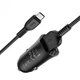 Адаптер автомобільний HOCO Micro USB кабель Farsighted dual port QC3.0 car charger set Z39 | 2USB, QC3.0, 3A/18W | black - зображення 4
