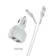 Адаптер HOCO автомобильный Type-C Cable Leader Z36 2USB 2.4A white - изображение 1