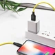 Чёрно-желтый кабель Hoco X21 Plus USB - Lightning - изображение 2
