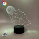3D нічник "Мікрофон" 3DTOYSLAMP - зображення 1