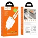 Сетевое зарядное устройство Hoco C95A Lineal PD20W + QC3.0 + кабель Type-C to Lightning - White - изображение 7