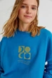 Свитшот оверсайз с начесом Pull & Bear 8591/359 L Синий - изображение 3