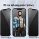 Защитное 2.5D стекло Blueo Full Cover Anti-Peep для Apple iPhone 14 Pro (6.1") Черный - изображение 2