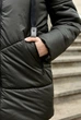 Жіноча зимова куртка з капюшоном MODA 000113 4XL (56) Хакі (М-000113/2 E) - зображення 4