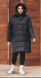 Женское пальто зимнее с капюшоном MODA 200071 50 Черный ( М-200071/1 B ) - изображение 6