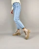 Женские демисезонные ботинки ShoesBand Латте натуральные кожаные и нубук на среднюю стопу внутри байка 37 (24 см) (S66101д) - изображение 4