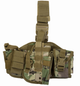 Кобура универсальная на платформе набедренная с подсумками Clefers tactical L17, Правосторонняя Мультикам (5002206) - изображение 1