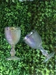 Набор бокалов для вина из цветного стекла Glassware 6 шт 300 мл Перламутровый (Сетка) 5281С - изображение 5