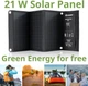 Przenośna panel solarny Bresser Mobile Solar Charger 21 Watt USB DC (930148) - obraz 2