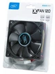 Вентилятор DeepCool XFAN 120, 120х120х25мм, 3-pin+Molex, черный - изображение 3