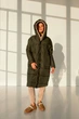 Довгий пуховик oversize Хакі M 7703065 - зображення 5