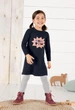 Платье трикотажное для девочки Lupilu LIDL 305315 098-104 см (2-4 years) темно-синий - изображение 1