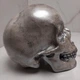 Декоративний череп з гіпсу - Old silver skull - зображення 2