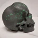 Декоративний череп з гіпсу - Green_neon - зображення 2