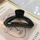 Заколка краб для волосся Анна Ясеницька "Бриз океану", чорний, 9х5 см. - зображення 1