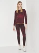 Комплект термобелья женский демисезонный Alpine Crown ACSTU-170402 L/XL Темно-красный (2115207461603) - изображение 3
