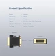 Адаптер Ugreen DVI (24+5) Male to VGA Female Converter Black (20122) - зображення 7