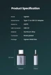 Адаптер Ugreen US270 USB Type-C 3.1 to USB 3.0 Adapter Cable with Lanyard Space Gray (50283) - изображение 9