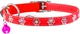 Нашийник Collar WAUCAT GLAMOUR з гумкою, клейовими стразами "Квіточка" Для котів (ширина 9 мм, Довжина 22-30 см) Червоний (32553Collar) - зображення 2