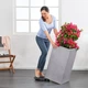 Умный вазон Lechuza Canto Color Tower 40 29 л серый 13620 - изображение 5