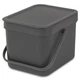 Мусорное ведро Brabantia Sort&Go 6 л темно-серый 109720 (00800380) - изображение 6