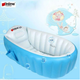 Ванночка надувная детская с подушкой 98X65X28 см Intime Baby Bath Tub Blue (zag0439) - изображение 1