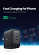Мережевий зарядний пристрій UGREEN CD216 2xUSB-C 66W QC4.0 PD3.0 Black (70867) - зображення 6