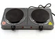 Настольная плита Domotec MS-5822 2x 1000W Grey электрическая на 2 комфорки (186520615zas) - изображение 3