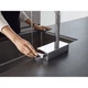 Смеситель для кухни Hansgrohe Aquno Select М81 250 2jet с выдвижным изливом Sbox 73830800 Stainless Steel - изображение 2