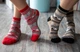 Набор 4 шт. носков CheshKit новогодние снежинки, размер 36-40 - изображение 2