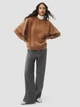 Світшот жіночий Sprandi AW21-BJD024 S Dark Бежевий (5904248068059) - зображення 3
