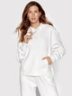 Bluza damska z kapturem oversize Sprandi SP22-BLD503 S Biała (2230028549726) - obraz 1