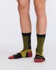 Компрессионные спортивные носки 2XU, Vectr Light Cushion Crew, S (35-38), хаки/черный - изображение 1