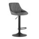 Барный стул Leobert Kast Grey Velvet черная ножка - изображение 1